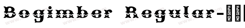 Bogimber Regular字体转换